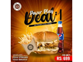 Big Thick Burgerz Power Play Deal 1 For Rs.699/-